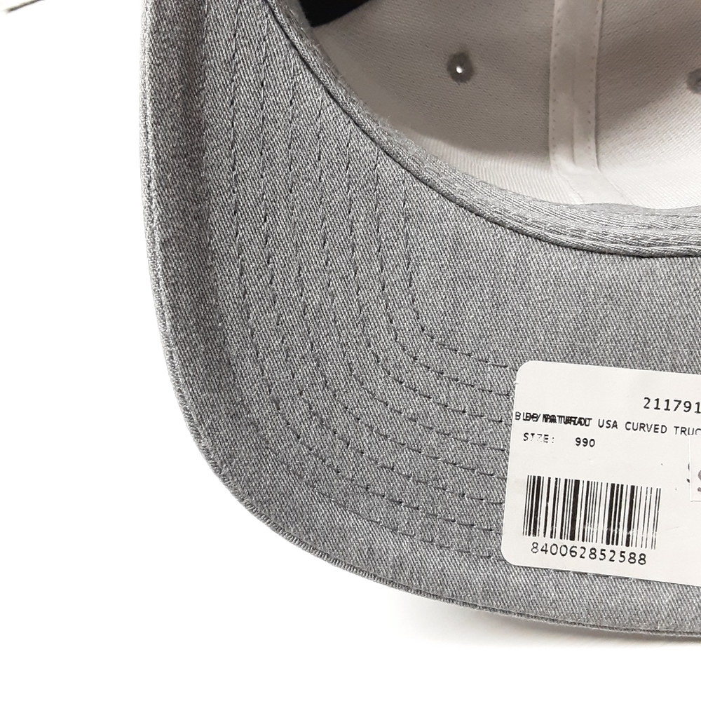 Branded Bills 'the Patriot' Leather Patch Hat Curved Trucker NEW - Picture 9 of 9